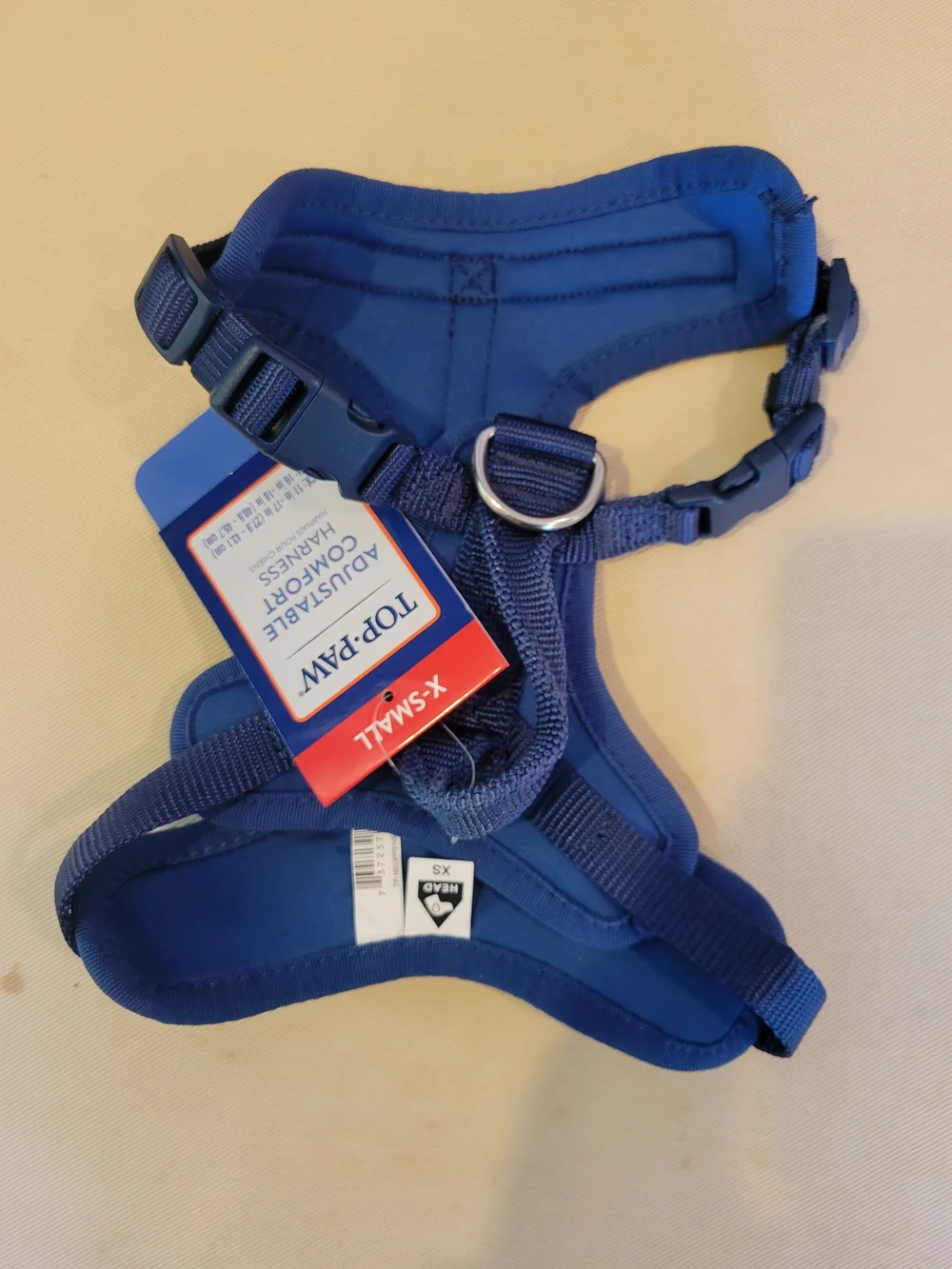 Top-Paw Adjustable Comfort Dog Harness - Blue (X-Small)